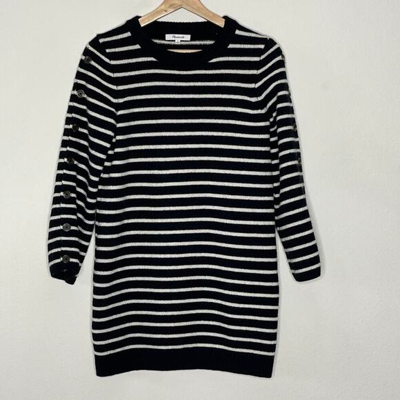 Madewell‎ Women's Striped Merino Wool Knit Sweater  Size M - Picture 1 of 8